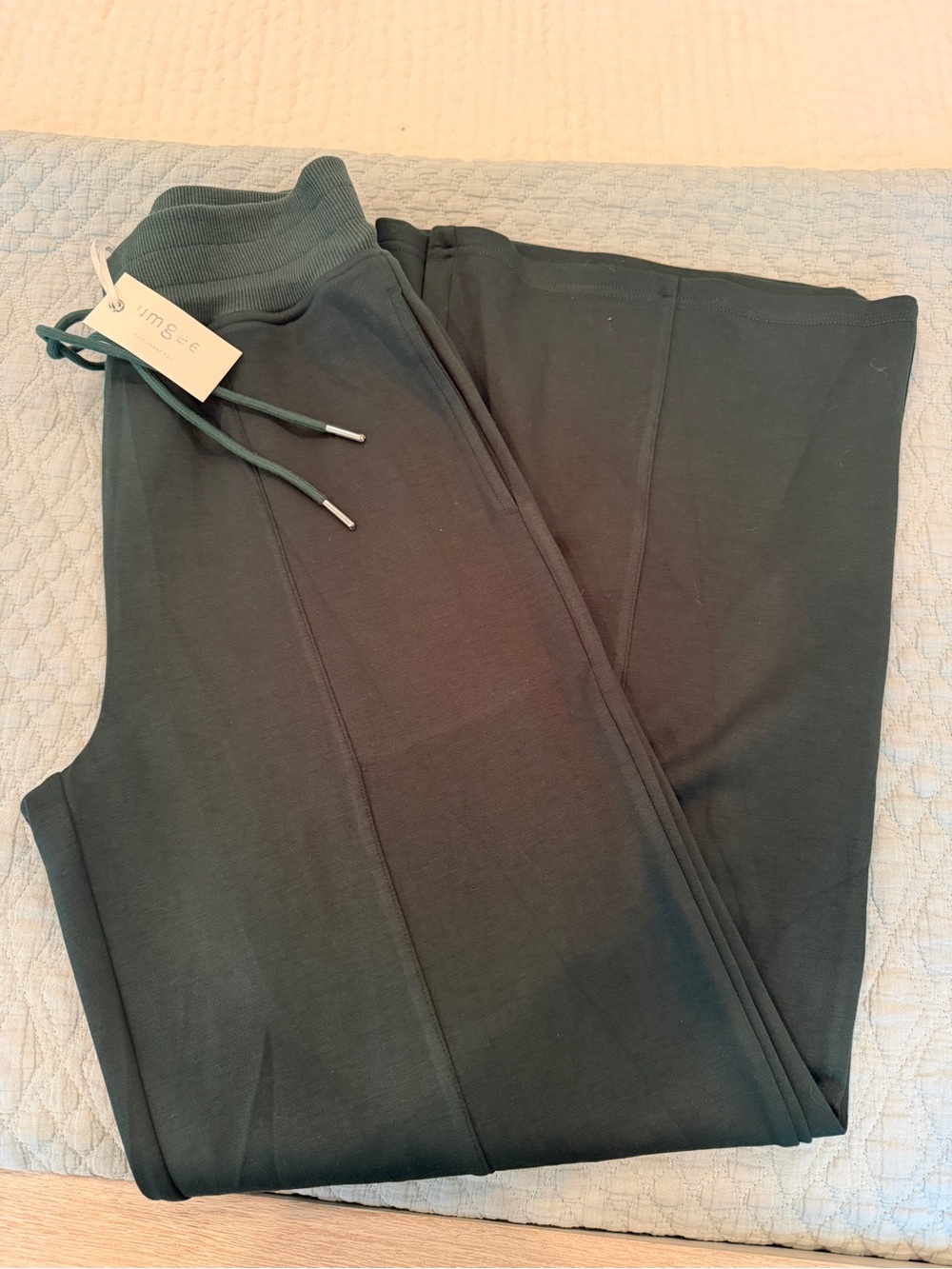 Umgee Dark Green Drawstring Jogger Pants